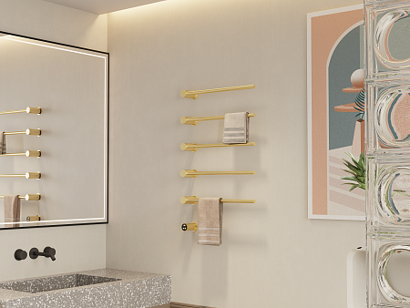 Аккорд П5 500х800 электро Полотенцесушитель TERMINUS Брашированное золото Кемерово - фото 5 Аккорд П5 500х800 электро Полотенцесушитель TERMINUS Брашированное золото Кемерово - фото 5